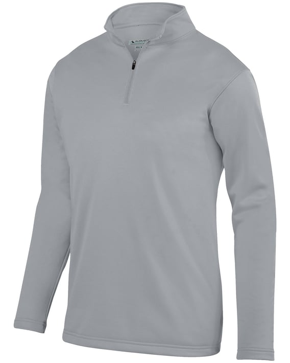 Front view of Youth Wicking Fleece Quarter-Zip Pullover