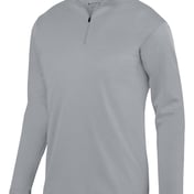 Front view of Youth Wicking Fleece Quarter-Zip Pullover