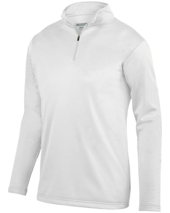 Front view of Youth Wicking Fleece Quarter-Zip Pullover