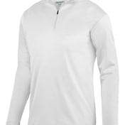 Front view of Youth Wicking Fleece Quarter-Zip Pullover