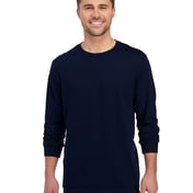Front view of Premium Blended Ringspun Long Sleeve Crewneck T-Shirt