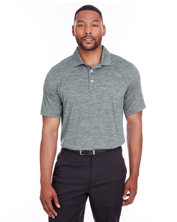 Front view of Icon Heather Polo
