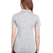 Back view of Women’s Icon Heather Polo