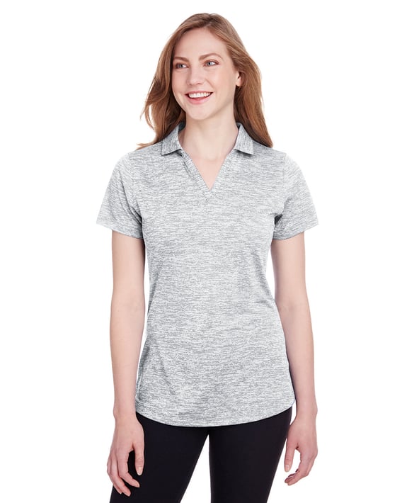 Front view of Women’s Icon Heather Polo