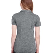 Back view of Women’s Icon Heather Polo