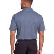 Back view of Performance Stripe Polo
