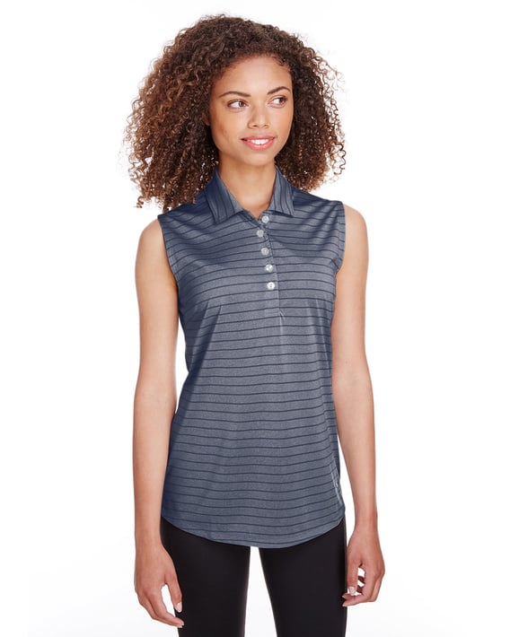 Front view of Women’s Rotation Stripe Sleeveless Polo