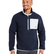 Front view of Fleece Quarter Zip Pullover