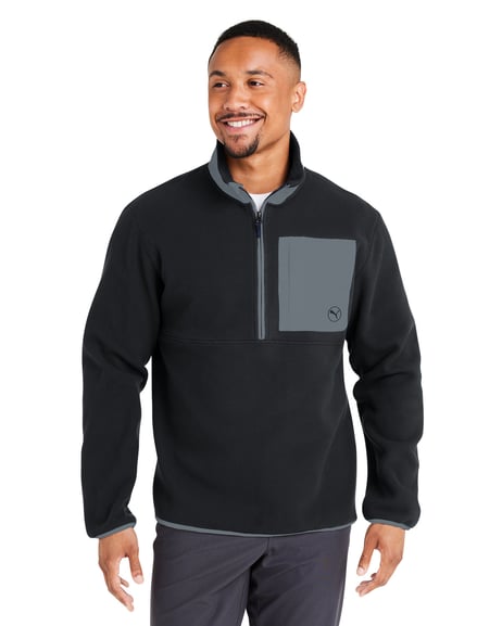 Front view of Fleece Quarter Zip Pullover
