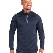 Front view of Waffle Fleece Quarter-Zip Pullover