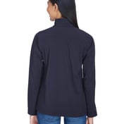 Back view of Women’s 3-layer Fleece Performance Soft Shell Jacket