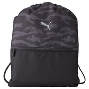 Front view of Camo Drawstring Backpack