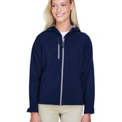 Front view of Women’s Prospect Two-Layer Fleece Bonded Soft Shell Hooded Jacket