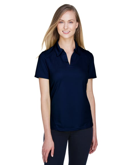 Front view of Women's Recycled Polyester Performance Pique Polo