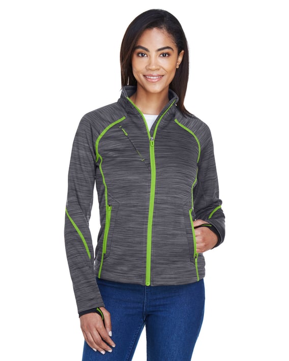Front view of Women’s Flux Mélange Bonded Fleece Jacket