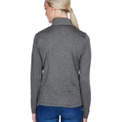 Back view of Women’s Cool & Dry Heathered Performance Quarter-Zip