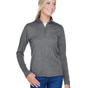 Front view of Women’s Cool & Dry Heathered Performance Quarter-Zip