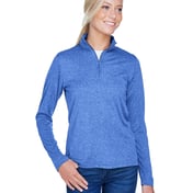 Front view of Women’s Cool & Dry Heathered Performance Quarter-Zip