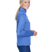 Side view of Women’s Cool & Dry Heathered Performance Quarter-Zip