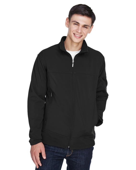 Front view of Three Layer Fleece Performance Soft Shell Jacket
