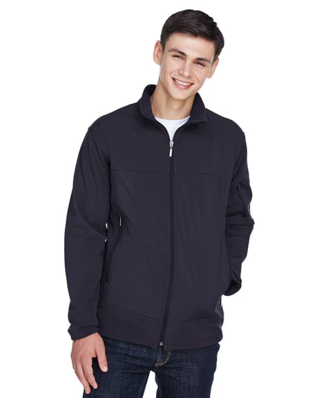 Front view of Three Layer Fleece Performance Soft Shell Jacket