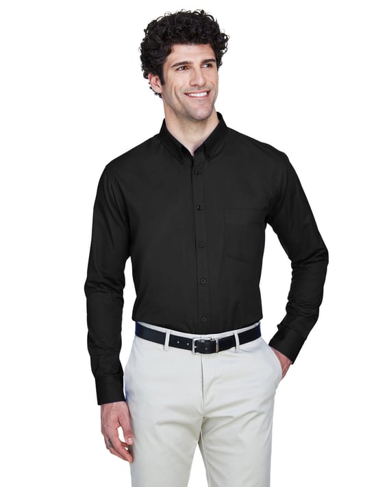 Front view of Operate Twill Dress Shirt