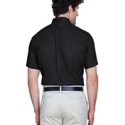 Back view of Optimum Short Sleeve Twill Dress Shirt