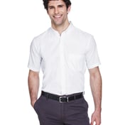 Front view of Optimum Short Sleeve Twill Dress Shirt
