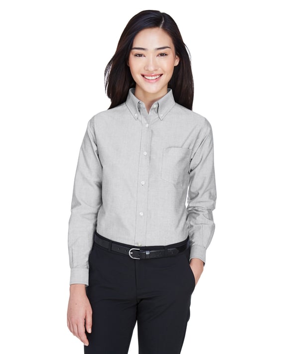 Front view of Women’s Classic Wrinkle-Resistant Oxford Shirt