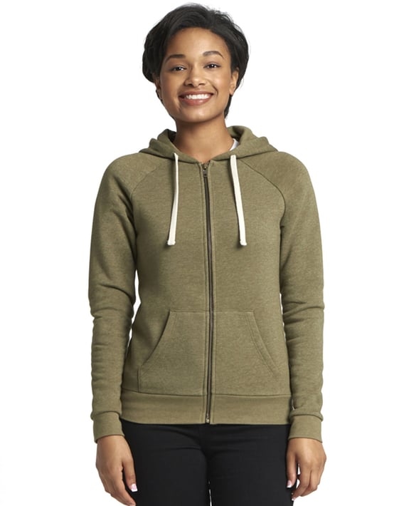 Front view of Women’s Malibu Raglan Full-Zip Hoodie