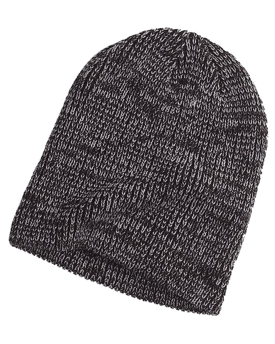 Front view of Ribbed Marled Beanie