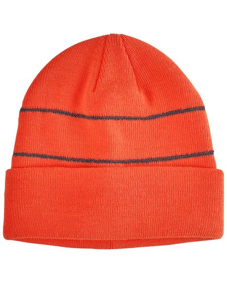 Front view of Reflective Cuffed Beanie