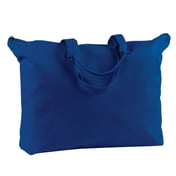 Front view of Canvas Zippered Book Tote