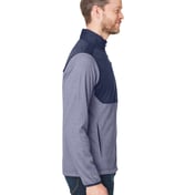 Side view of Venture Heathered Stripe Hybrid Jacket