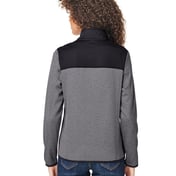 Back view of Women’s Venture Heathered Stripe Hybrid Jacket