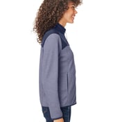 Side view of Women’s Venture Heathered Stripe Hybrid Jacket