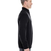Side view of Manchester Fully-Fashioned Quarter-Zip Pullover Sweater