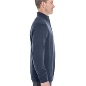 Side view of Manchester Fully-Fashioned Quarter-Zip Pullover Sweater