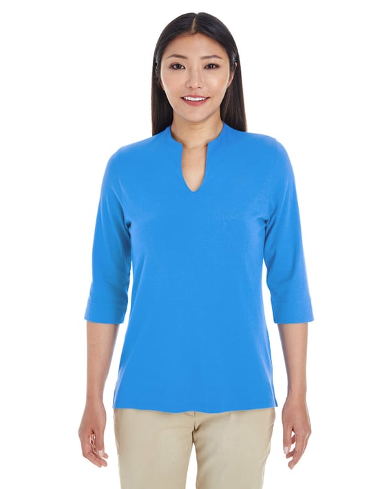 Front view of Women’s Perfect Fit™ Tailored Open Neckline Top