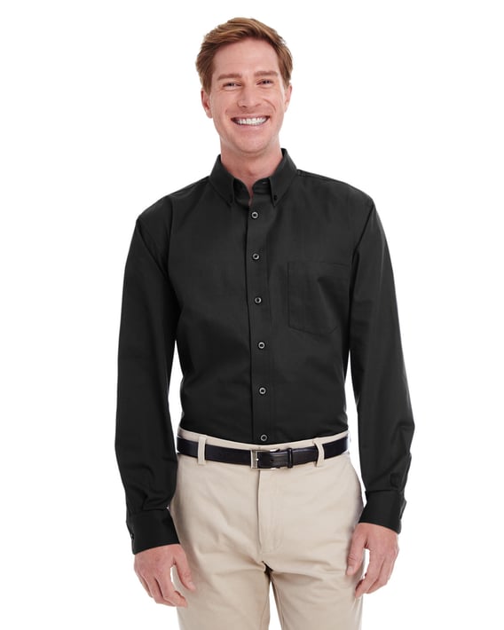 Front view of Foundation Cotton Twill Dress Shirt With Teflon