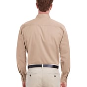 Back view of Foundation Cotton Twill Dress Shirt With Teflon