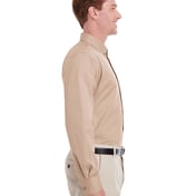 Side view of Foundation Cotton Twill Dress Shirt With Teflon
