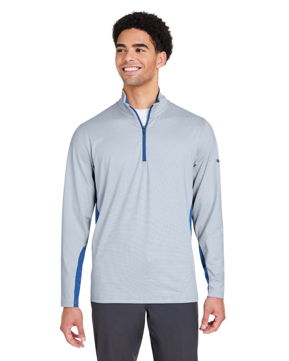 Front view of Mesa Stripe Quarter-Zip Pullover
