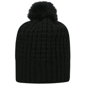Back view of Slouch Bunny Knit Cap