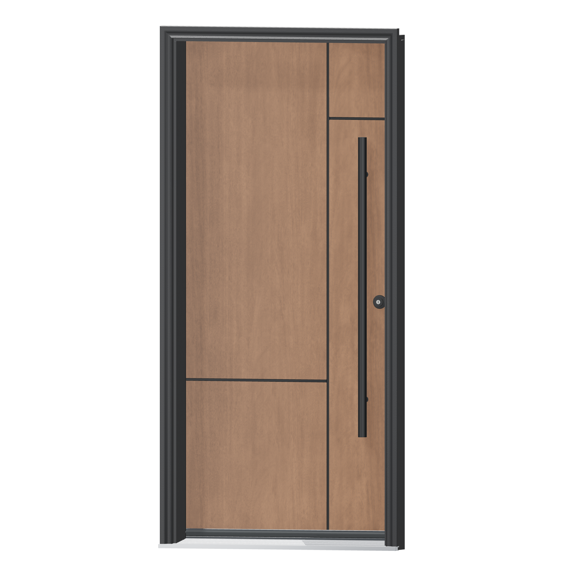 Angled exterior view of 36 × 79 inch Ace II Fiberglass Entry Door