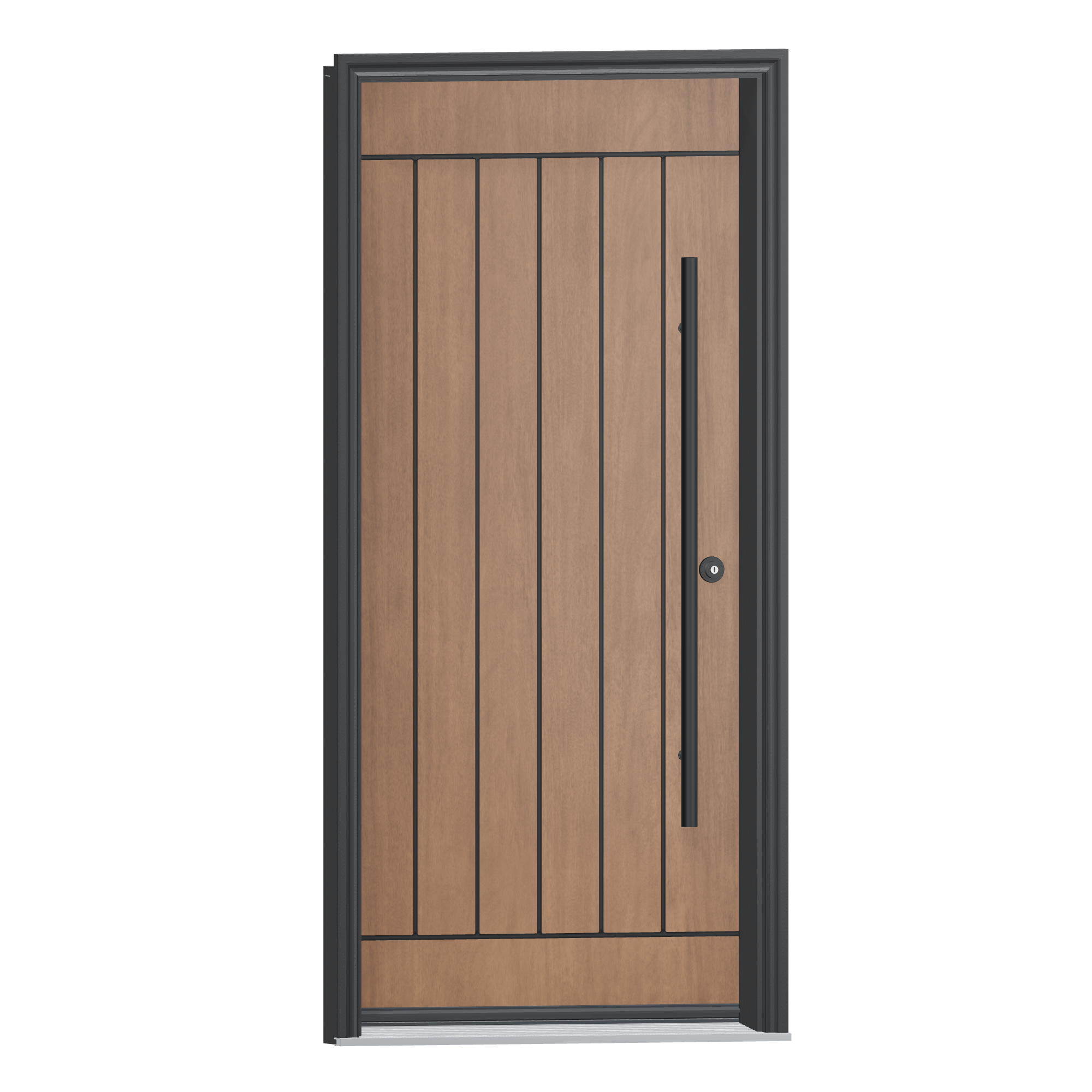 Opposite exterior angle of 36 × 79 inch Barn Fiberglass Entry Door