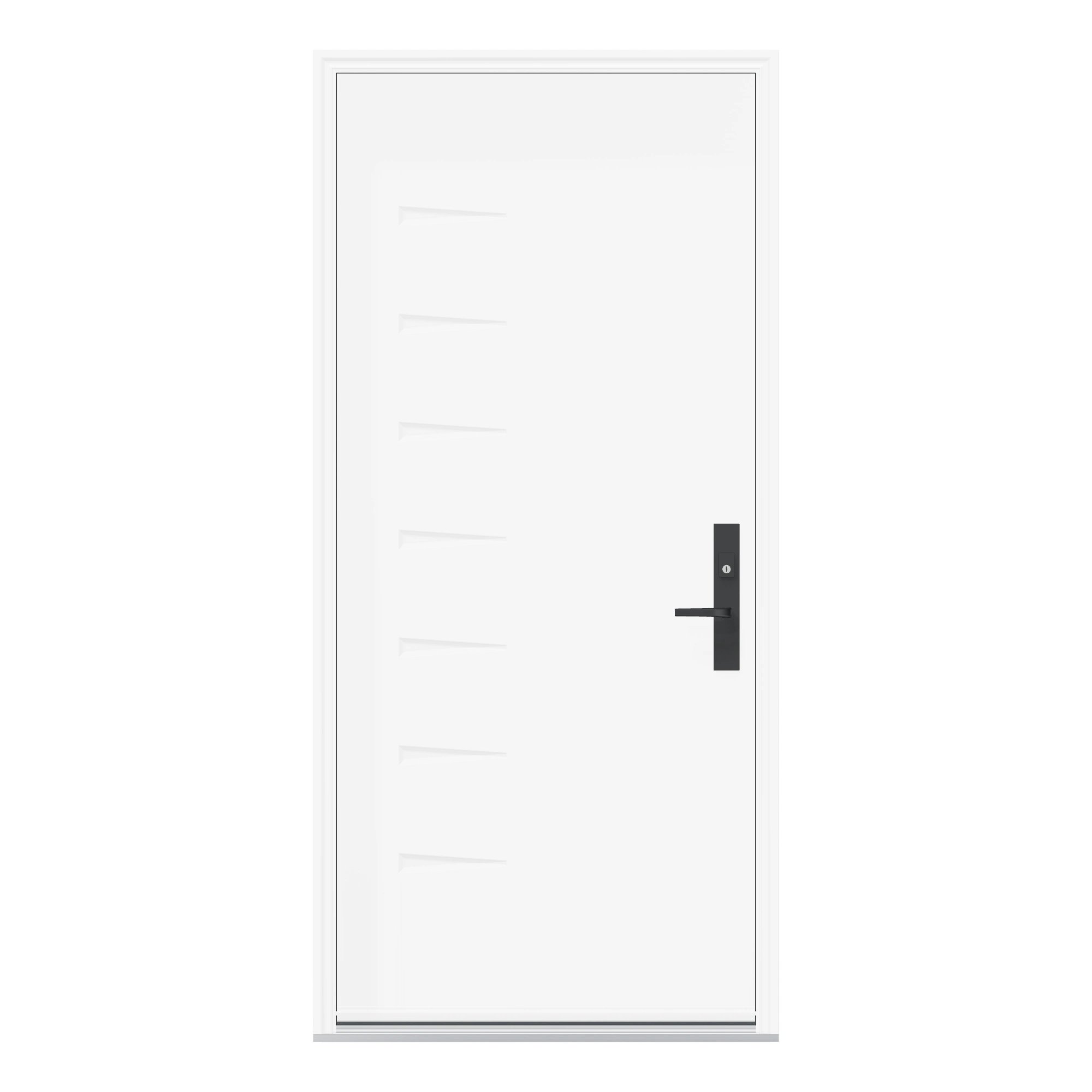 Straight exterior view of 36 × 79 inch Era Steel Entry Door