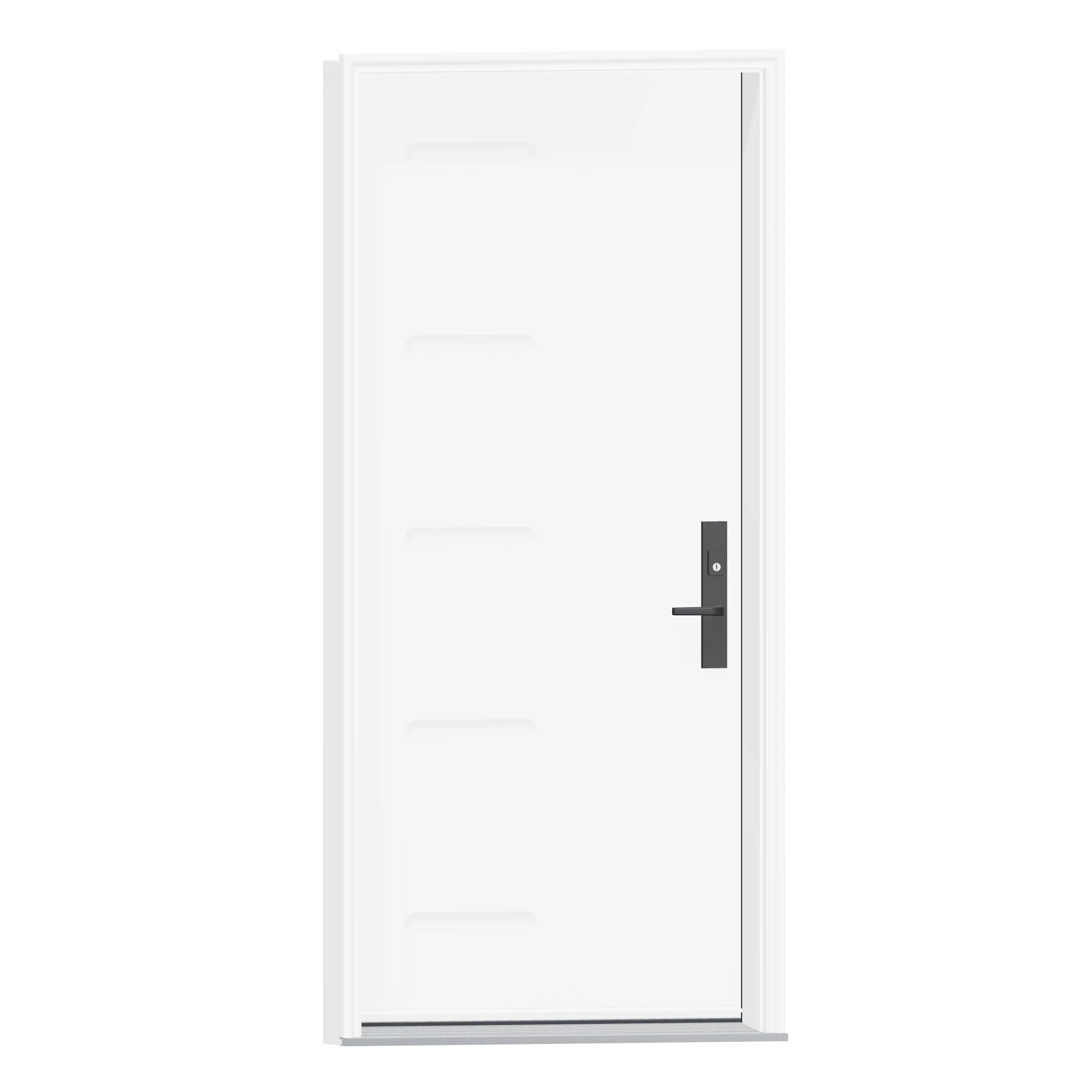 Opposite exterior angle of 36 × 79 inch Linea Steel Entry Door