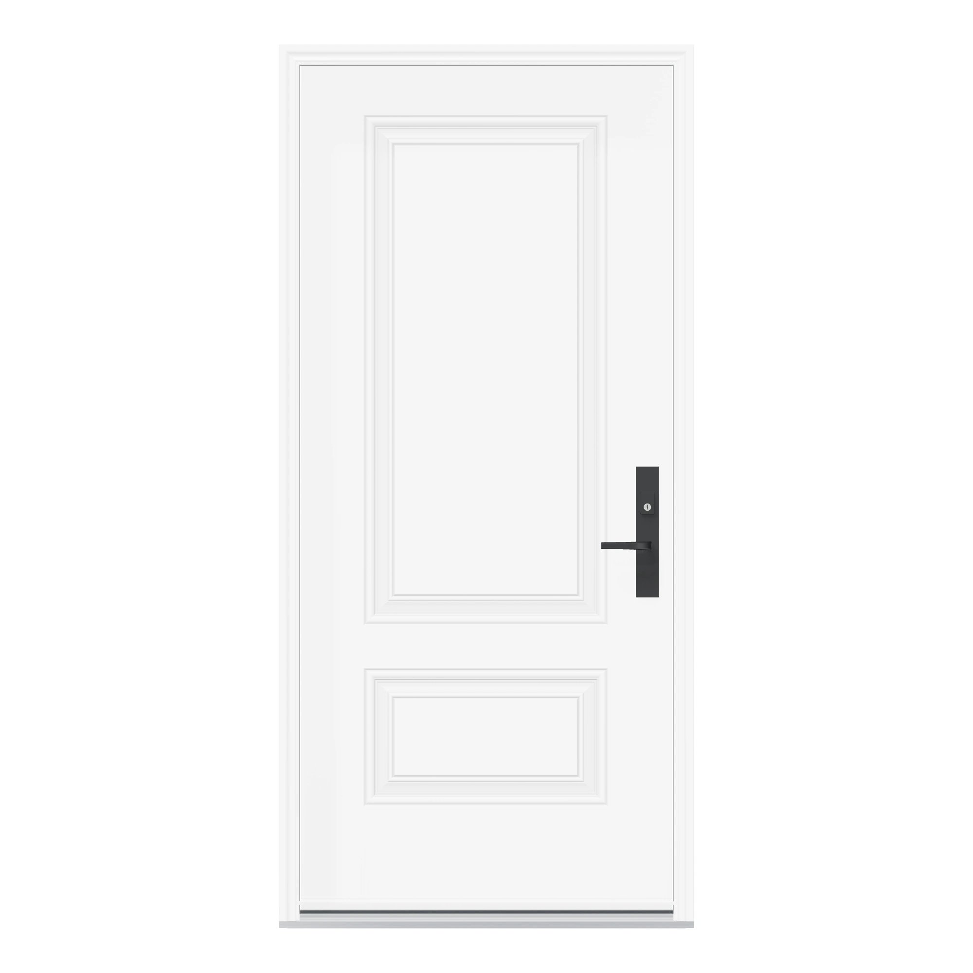 Straight exterior view of 36 × 79 inch Orleans Steel Entry Door