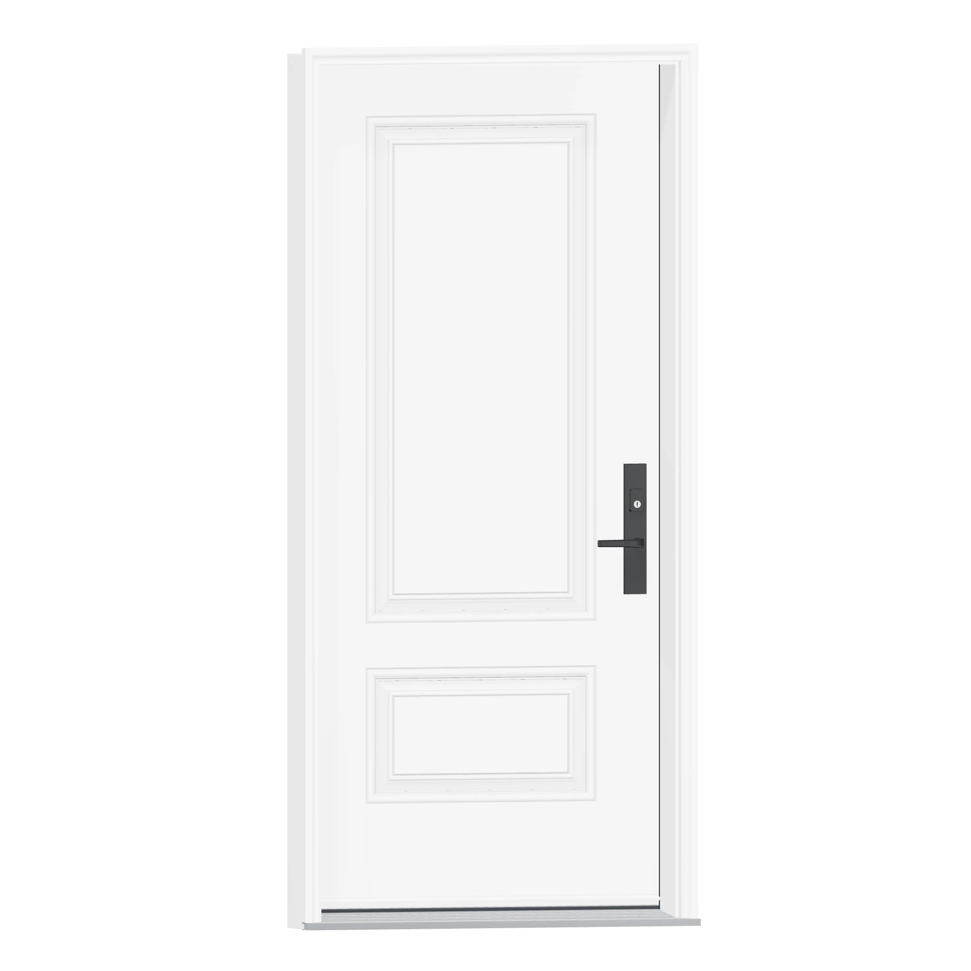 Opposite exterior angle of 36 × 79 inch Orleans Steel Entry Door